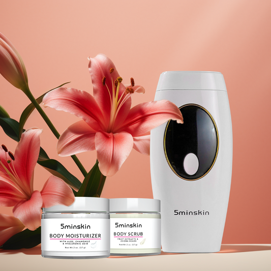 5MINSKIN HAIR ZAPPER 2.0 + 알로에 모이스처라이저 & 바디 스크럽