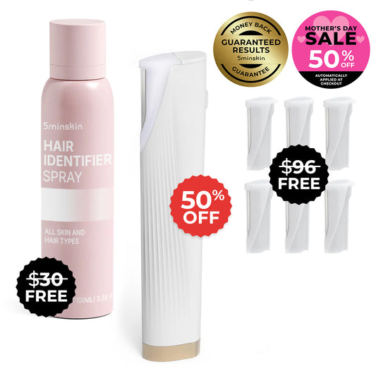 5MINSKIN ELEKTRISK DERMAPLANINGVERKTØY - 50 % AVSLAG INTERNASJONAL KVINNEDAGSSALG + 2 GRATIS GAVER (VERDI $126)