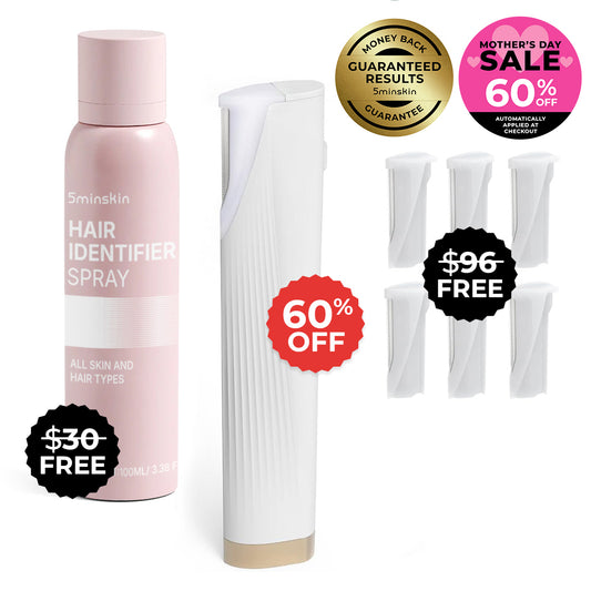 5MINSKIN ELEKTRISK DERMAPLANINGVERKTØY - 60% RABATT INTERNASJONALE KVINNEDAGEN SALG + 2 GRATIS GAVER (VERDI $126)
