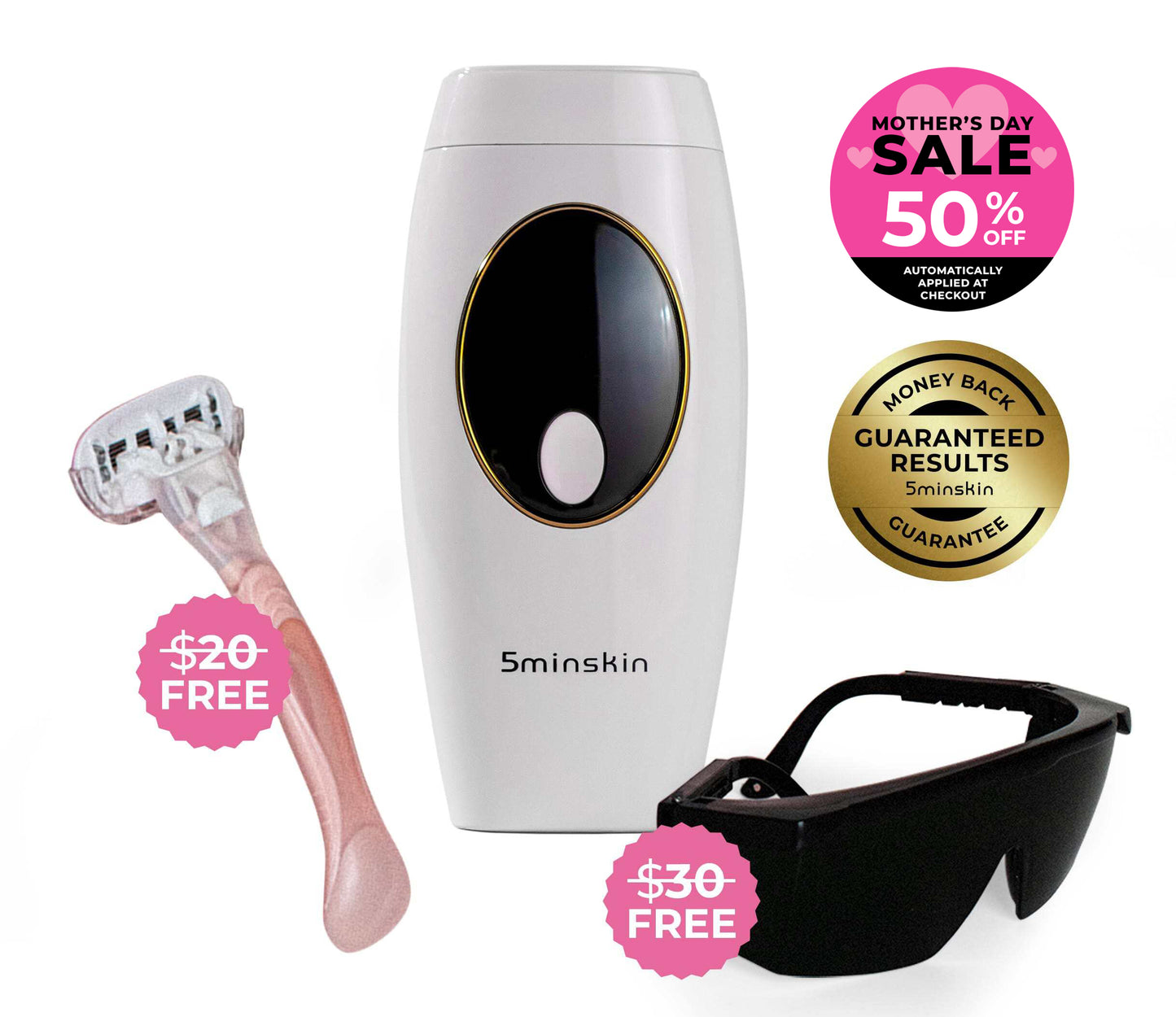 5MINSKIN HEMMA LASER HÅRBORTTAGNING HANDSET