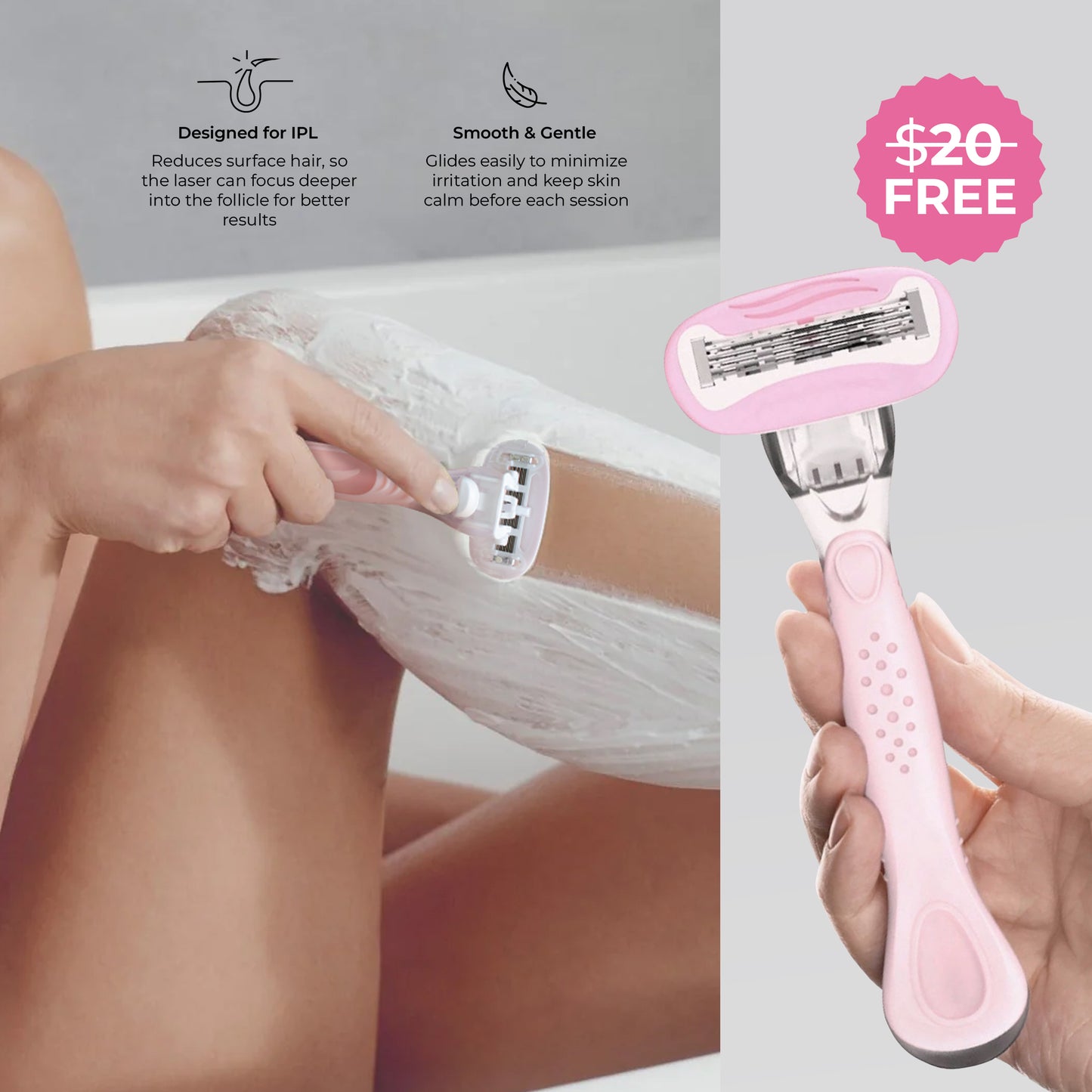 5MINSKIN HEMMA LASER HÅRBORTTAGNING HANDSET