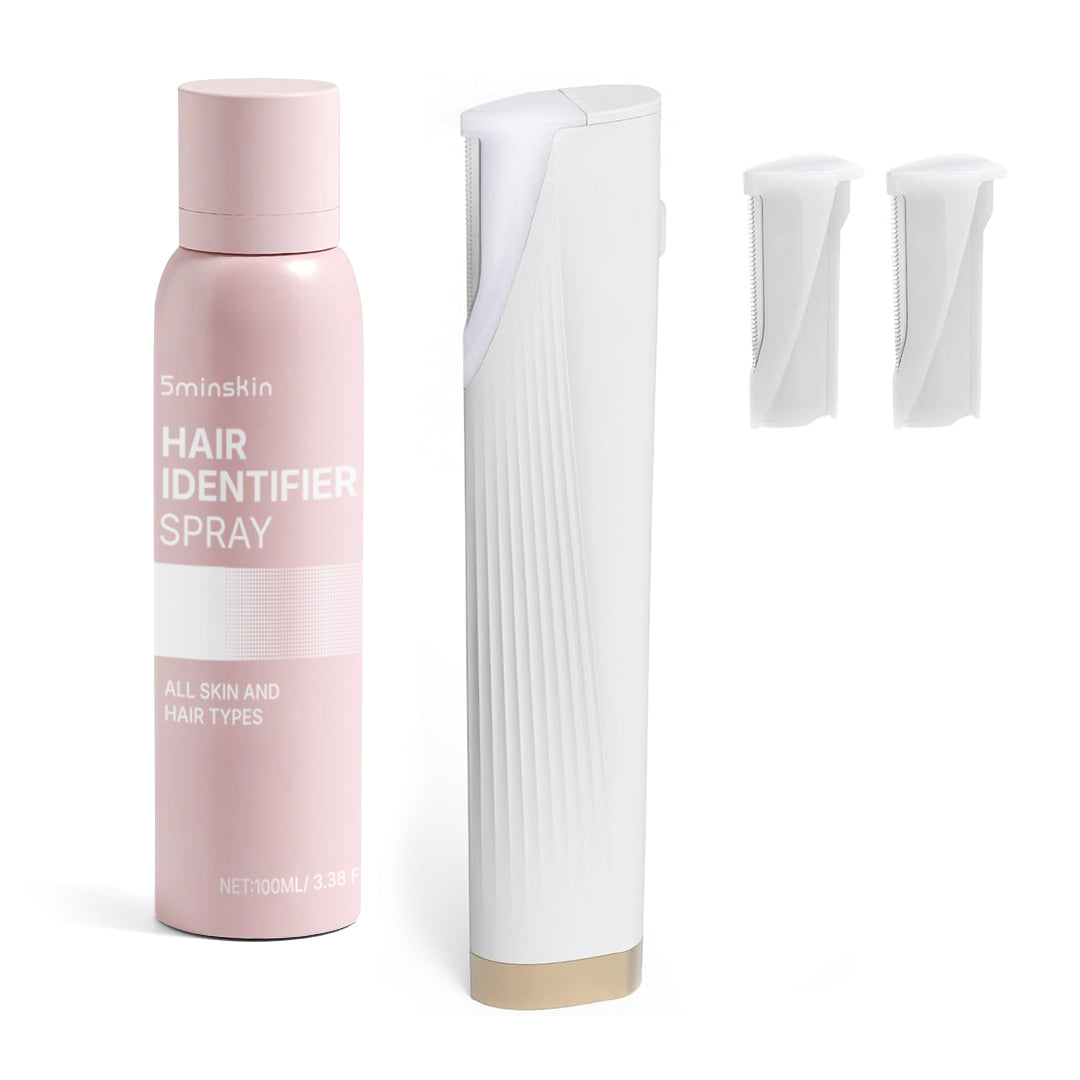 5MINSKIN ELEKTRISK DERMAPLANINGVERKTØY + GRATIS HÅRIDENTIFISERENDE SPRAY