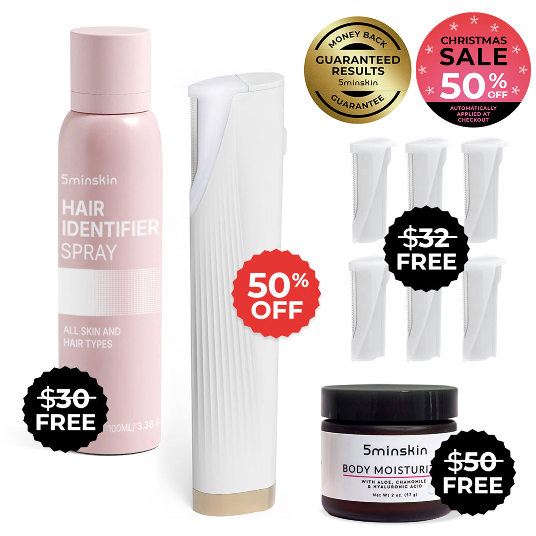 COMBINÉ D'ÉPILATION LASER À DOMICILE 5MINSKIN