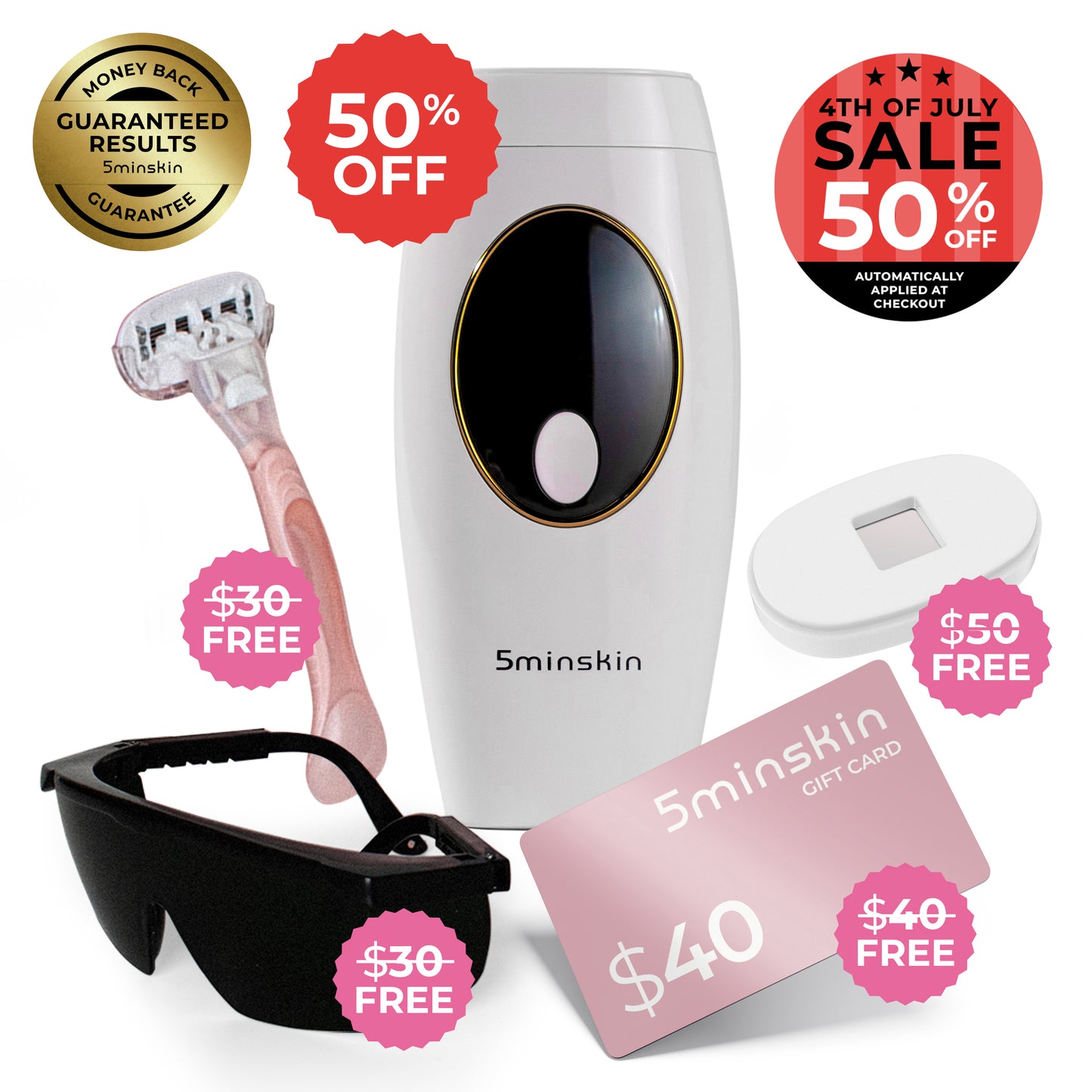 5MINSKIN HEMMA LASER HÅRBORTTAGNING HANDSET
